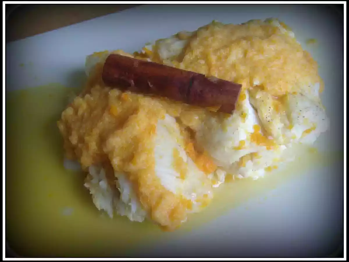 Merluza con salsa de naranja y canela (fussioncook)