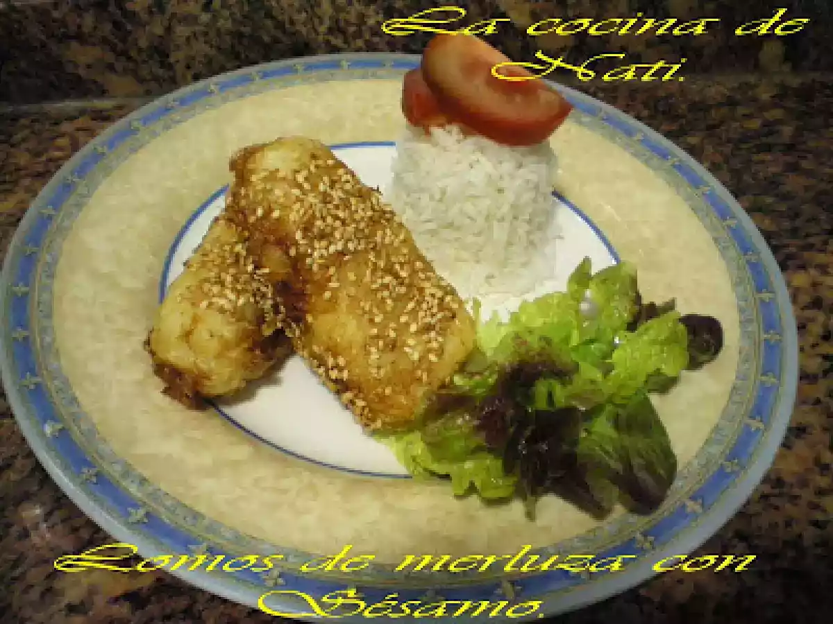 MERLUZA CON SÉSAMO.