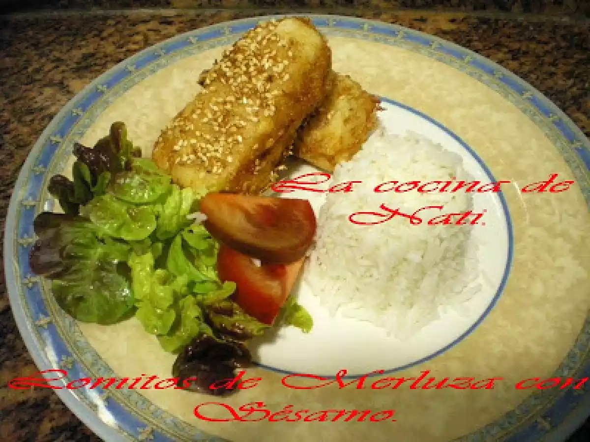 MERLUZA CON SÉSAMO. - foto 2