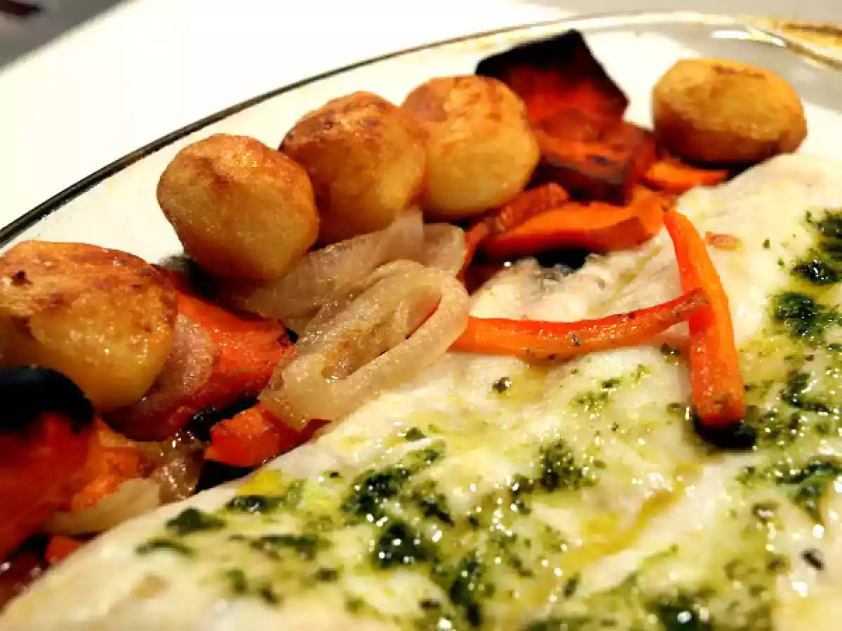 Merluza con verduras al horno - foto 2