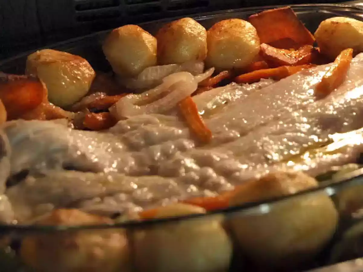 Merluza con verduras al horno - foto 3