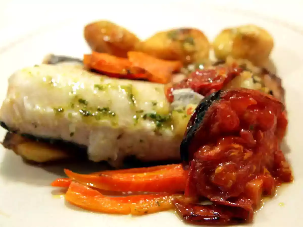 Merluza con verduras al horno - foto 4