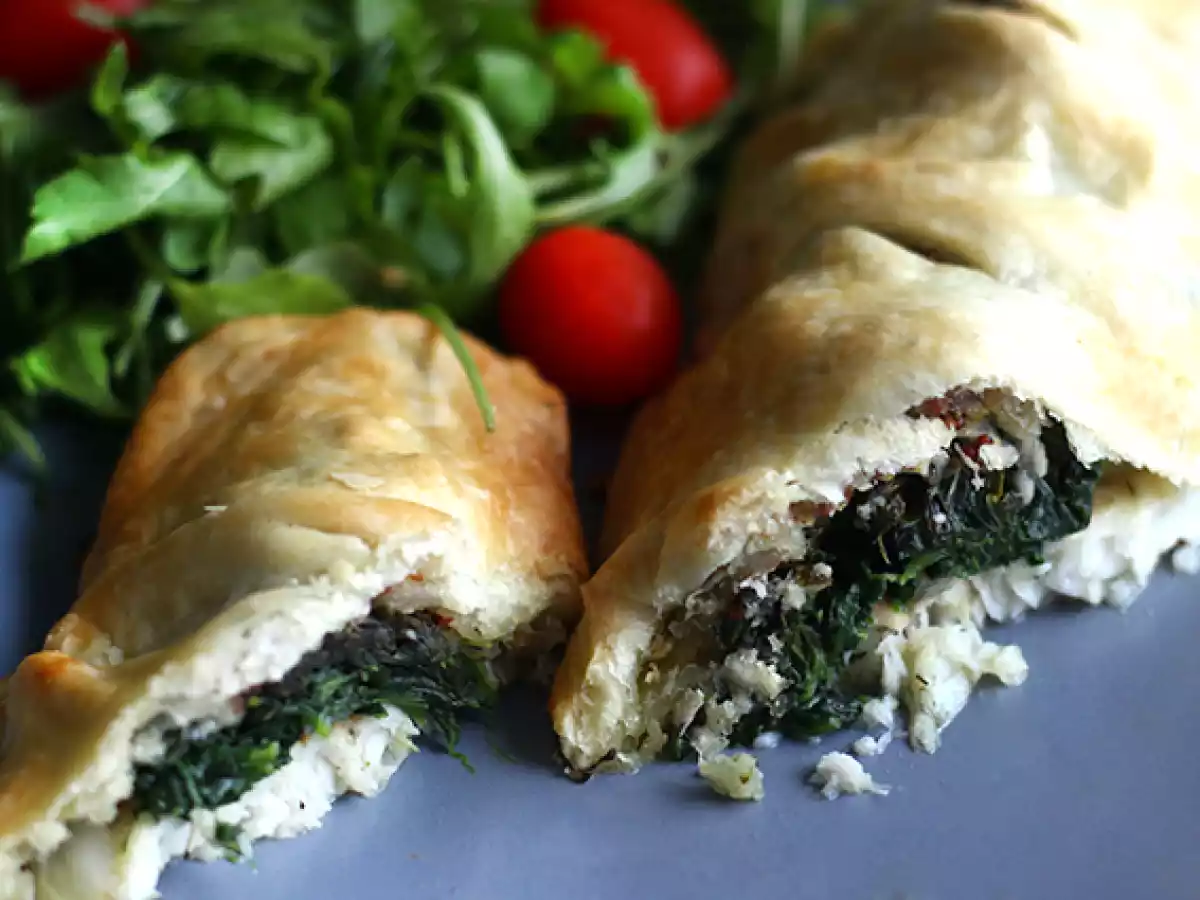 Merluza en hojaldre con espinacas - foto 3