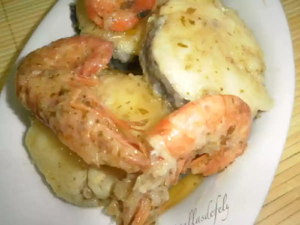 Merluza en salsa verde a la sidra