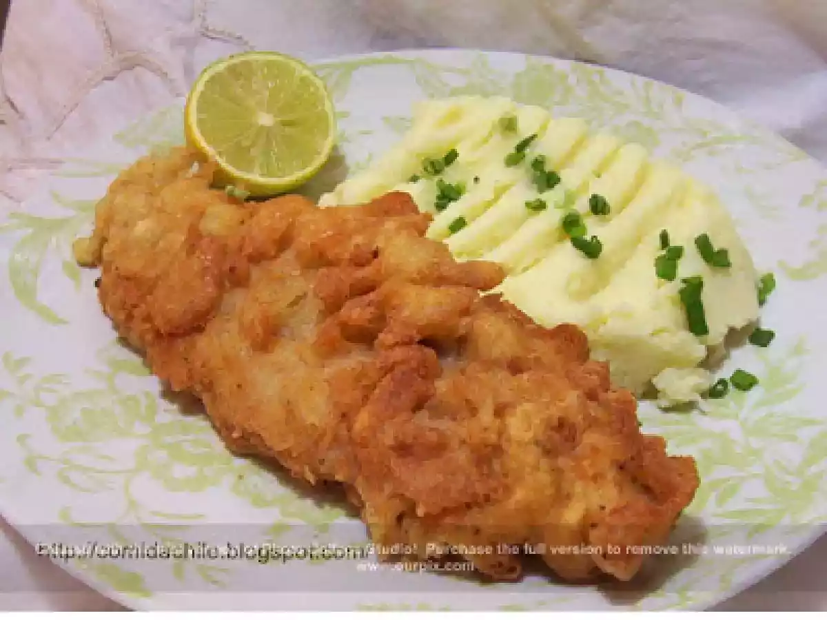 Merluza frita chilena