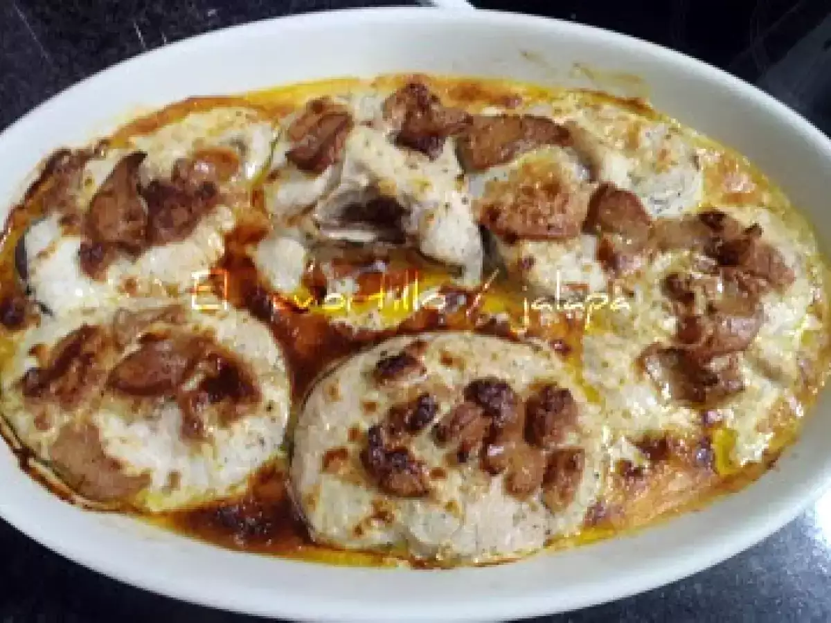 MERLUZA GRATINADA CON NATA Y FOIE MICUIT - foto 2