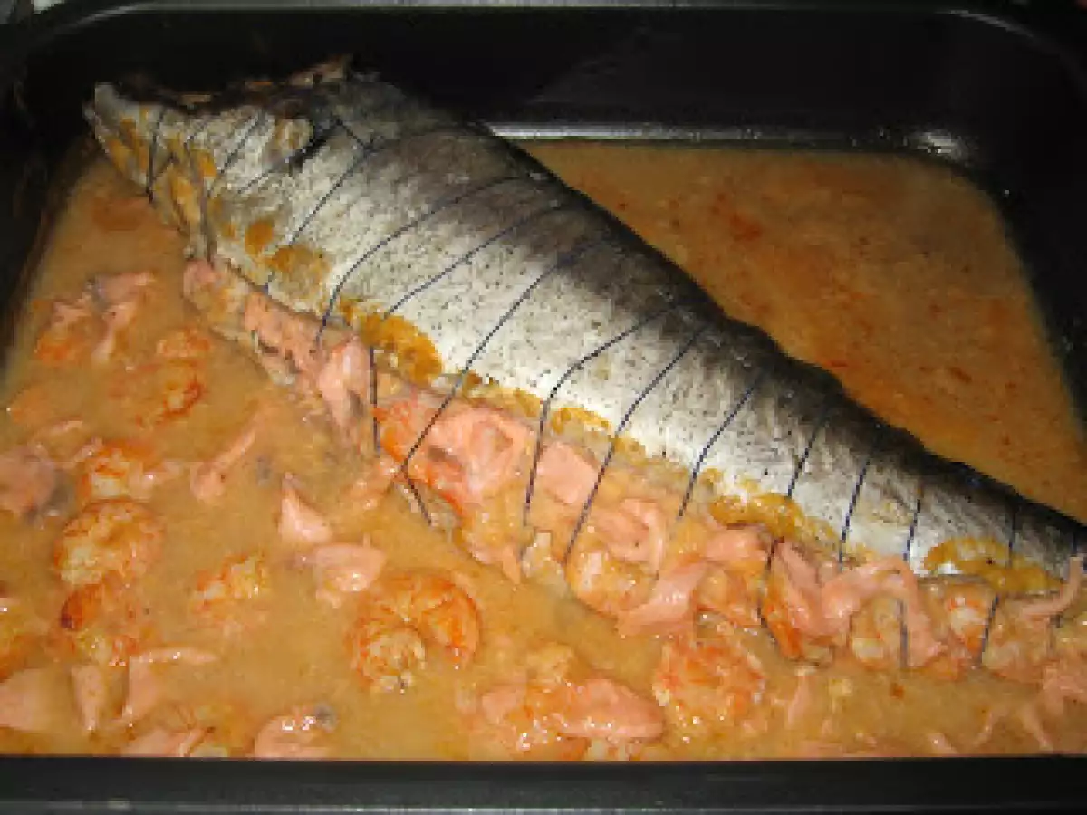 MERLUZA RELLENA AL HORNO
