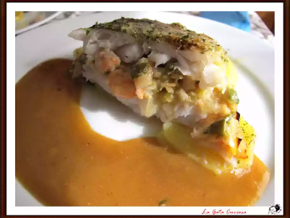 MERLUZA RELLENA DE GAMBAS