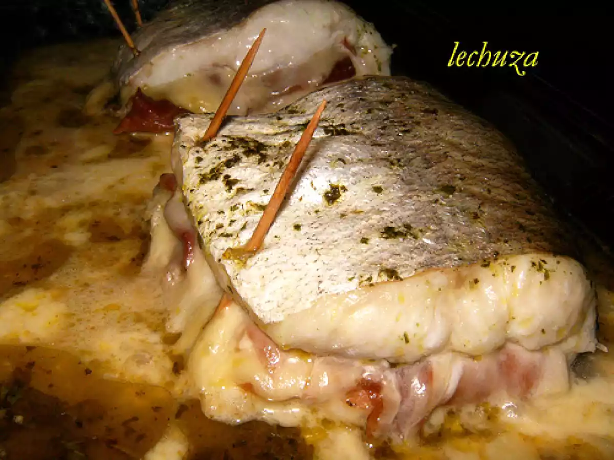 Merluza rellena de jamón y queso tetilla