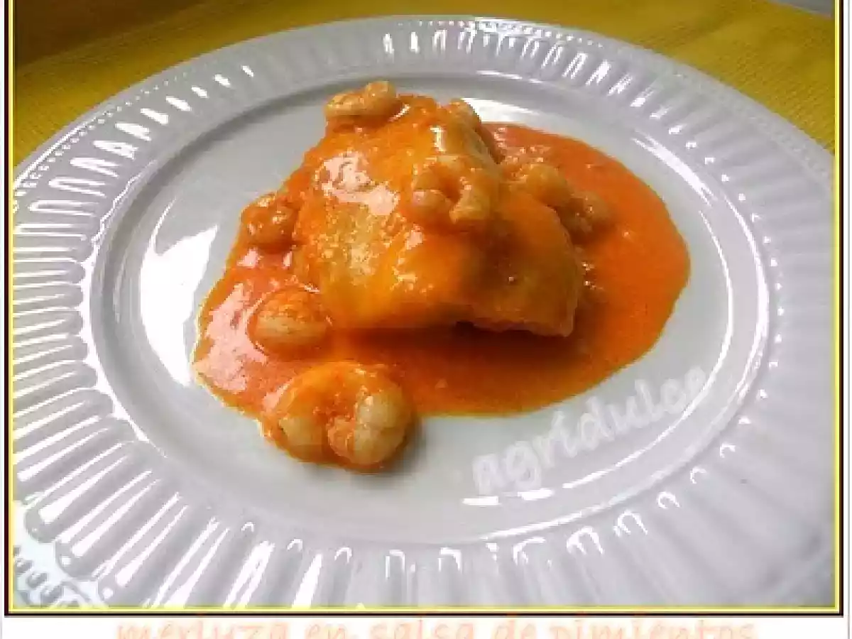 MERLUZA Y QUENLLA EN SALSA DE PIMIENTOS (OLLA GM)