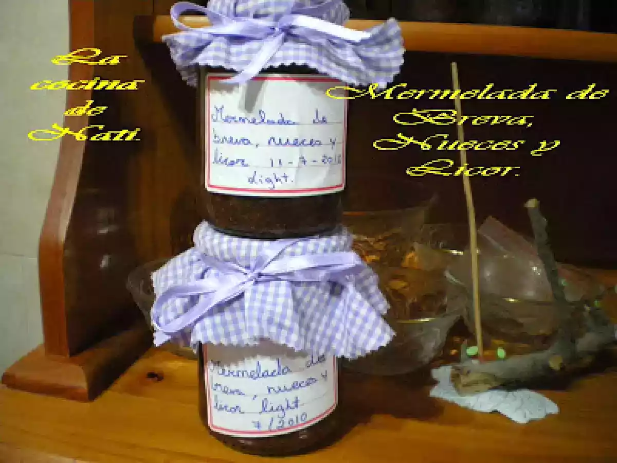 MERMELADA DE BREVAS, NUECES Y LICOR. - foto 2