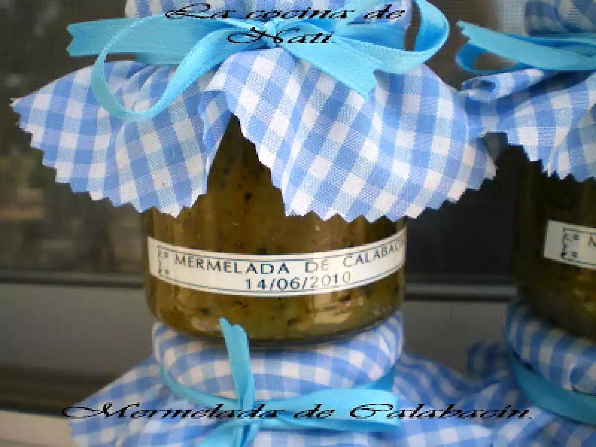 MERMELADA DE CALABACÍN.