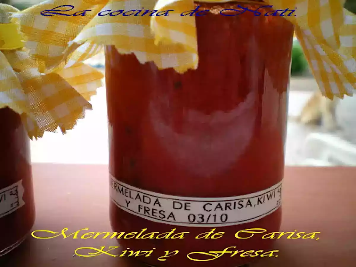MERMELADA DE CARISA, KIWI Y FRESAS. - foto 2