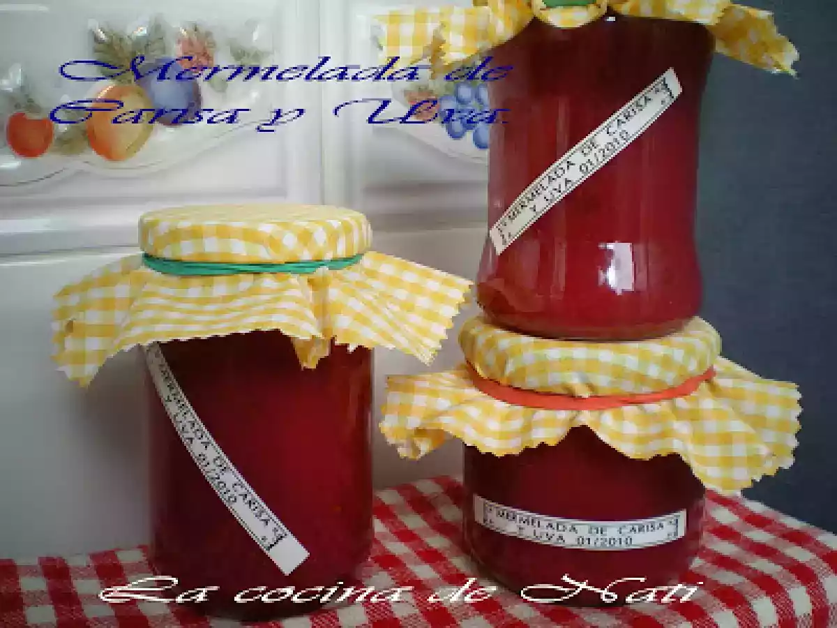 MERMELADA DE CARISA Y UVAS.