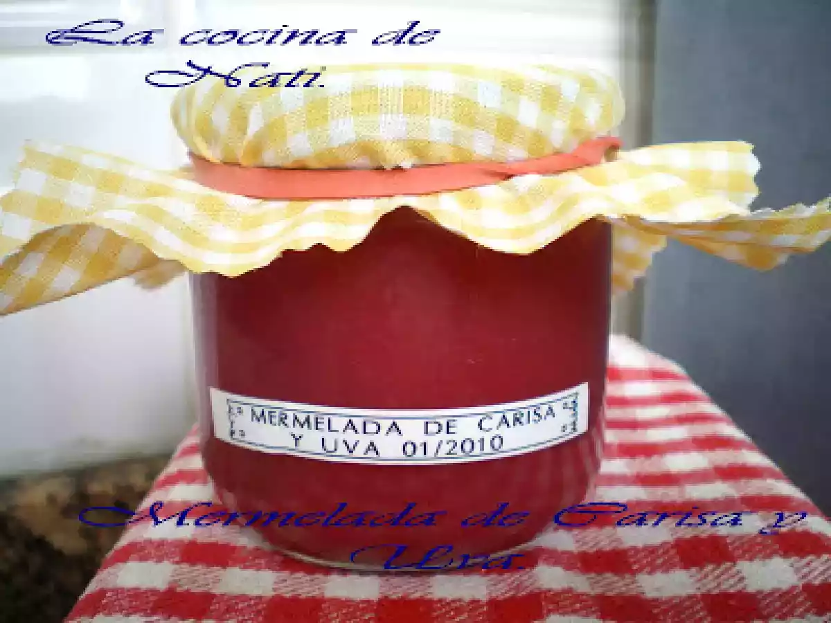 MERMELADA DE CARISA Y UVAS. - foto 2