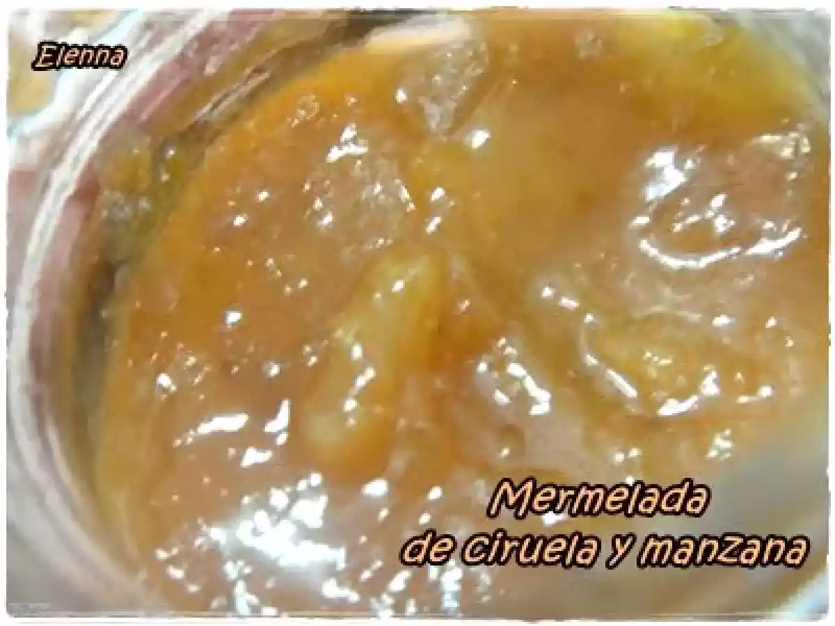 Mermelada de ciruela y manzana