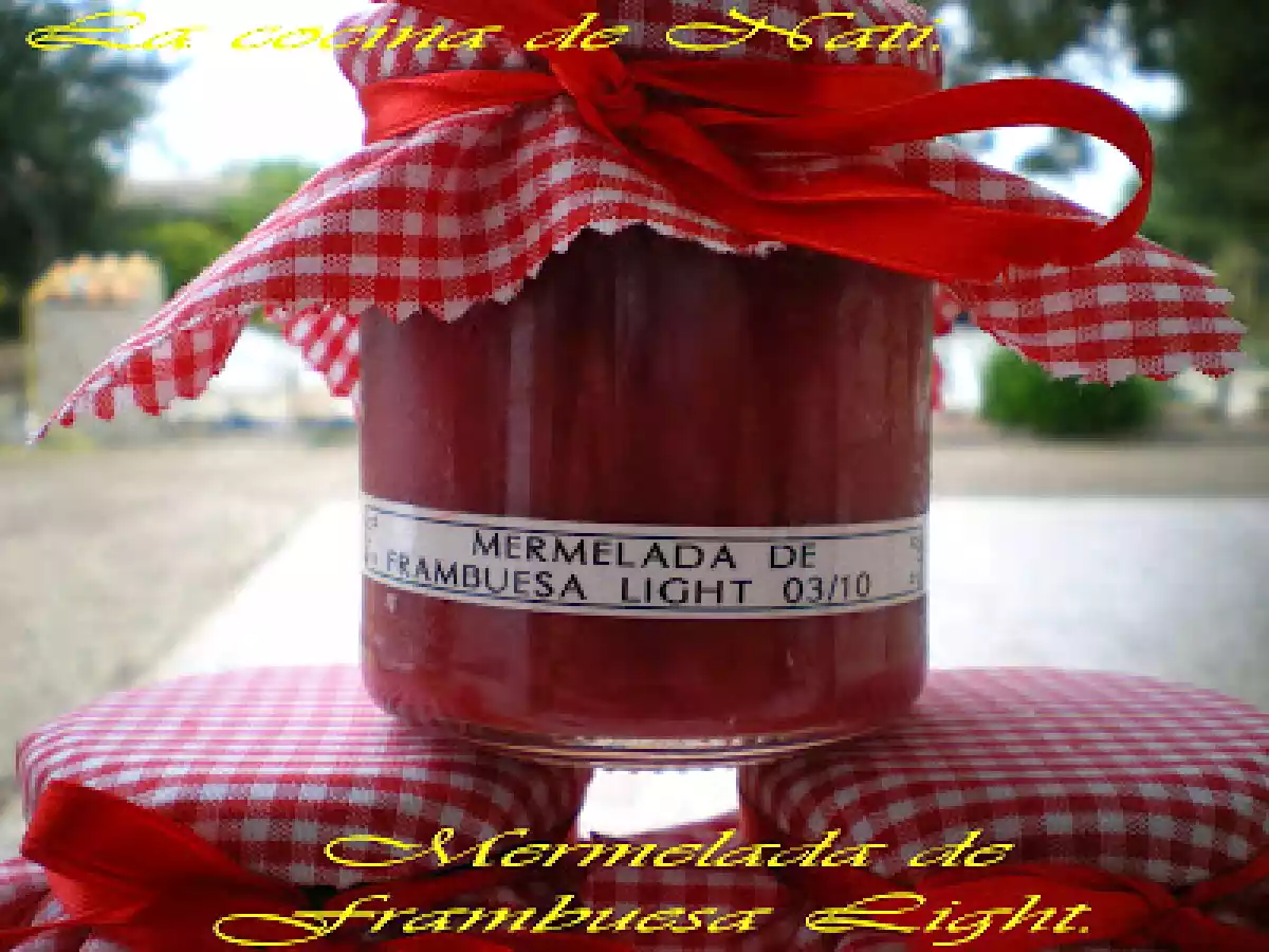 Mermelada de frambuesa light