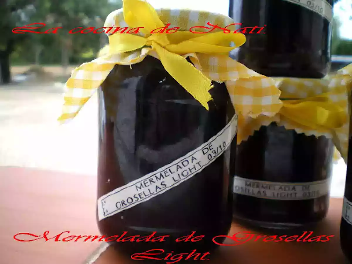 Mermelada de grosellas light (con y sin Themomix) - foto 3