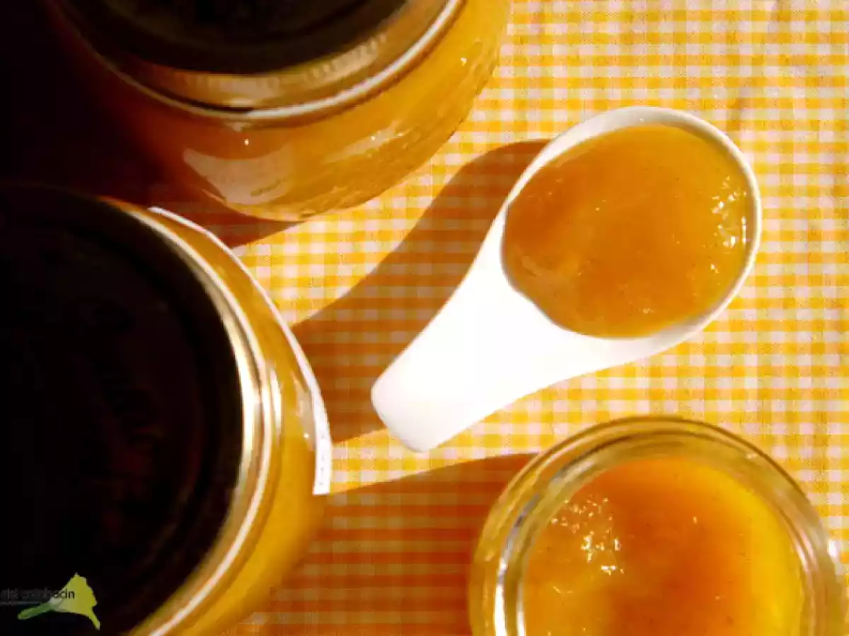 Mermelada de mango, limón verde y vainilla