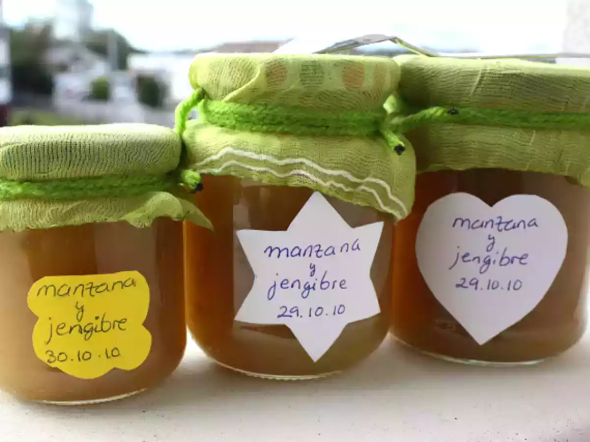 Mermelada de manzana y jengibre