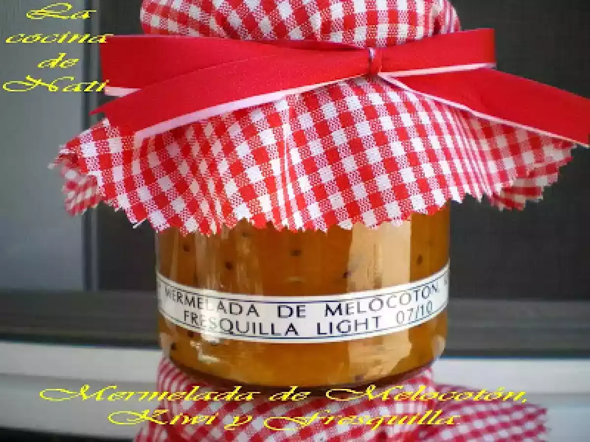 MERMELADA DE MELOCOTÓN, KIWI Y FRESQUILLA LIGHT.