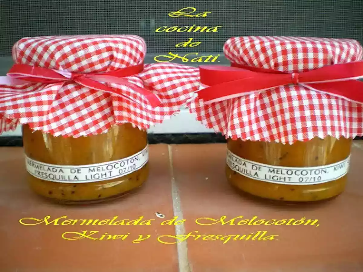 MERMELADA DE MELOCOTÓN, KIWI Y FRESQUILLA LIGHT. - foto 2