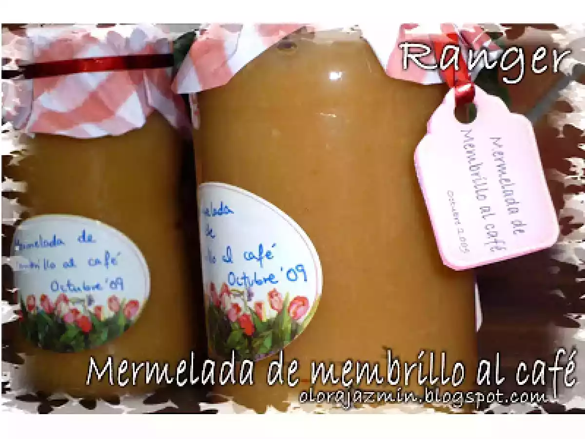 Mermelada de membrillo al café