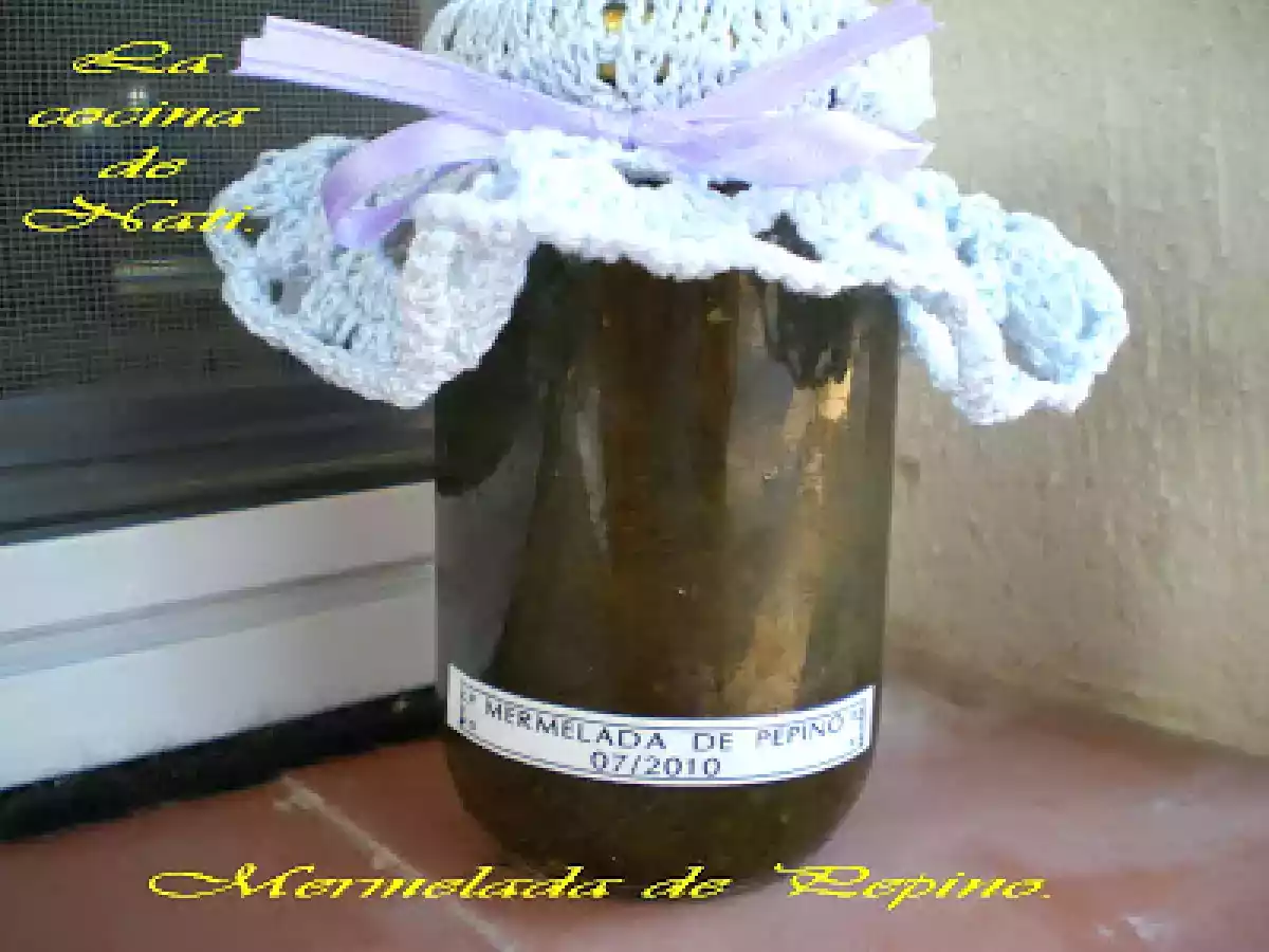 MERMELADA DE PEPINO