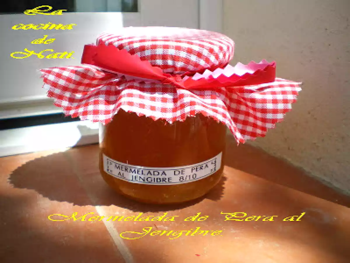 MERMELADA DE PERA AL JENGIBRE. - foto 2