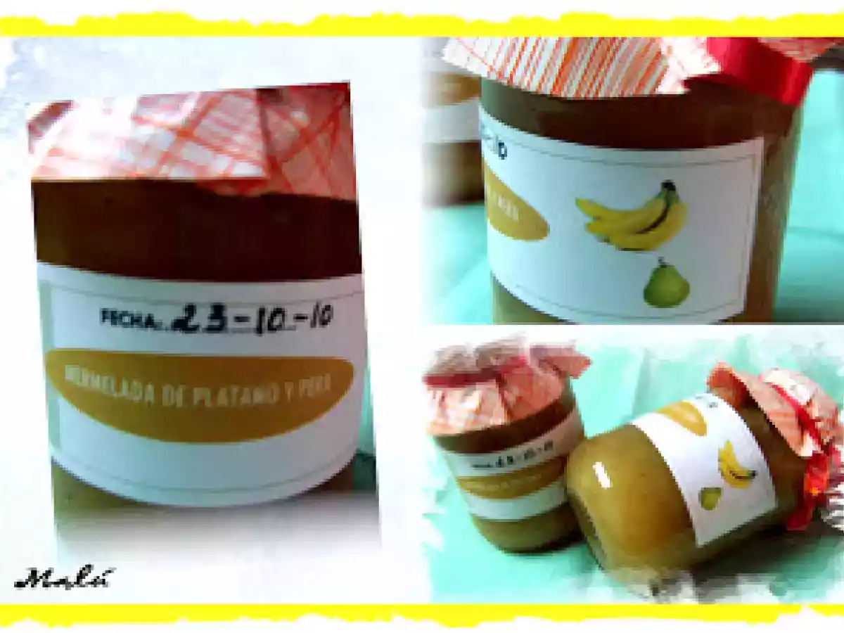 MERMELADA DE PLATANO Y PERA