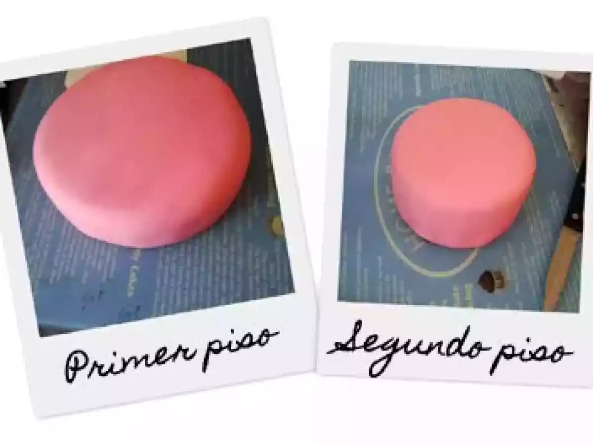 Mi primera tarta de dos pisos... viva!!! - foto 9