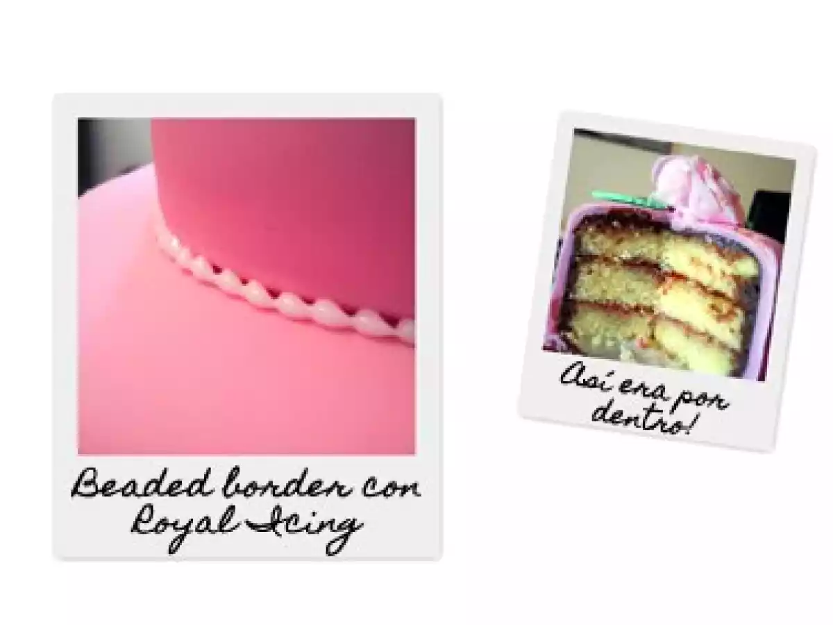 Mi primera tarta de dos pisos... viva!!! - foto 11