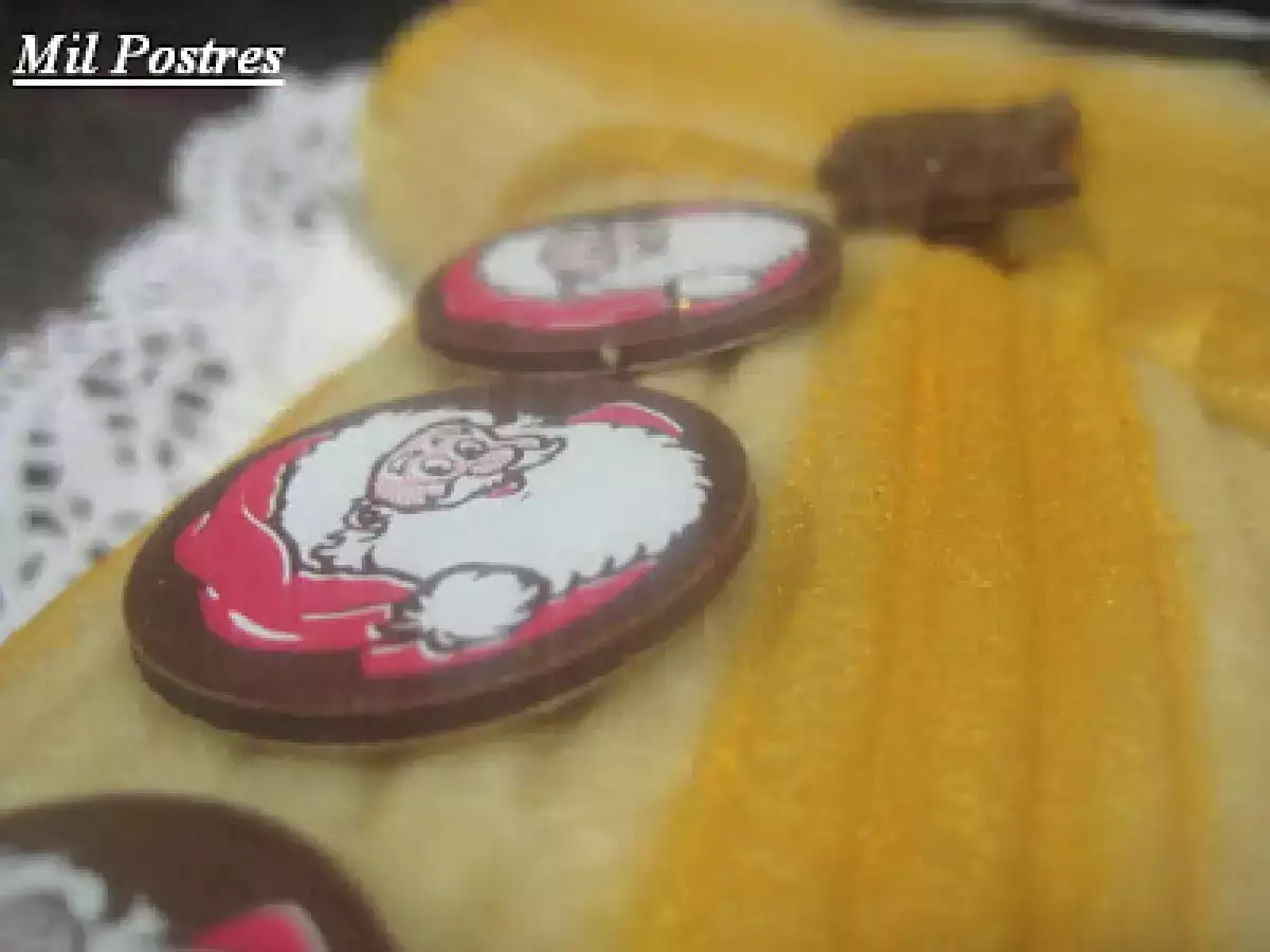 Mi propio desafío. Tronco de Navidad con crema de naranja y mazapán - foto 2