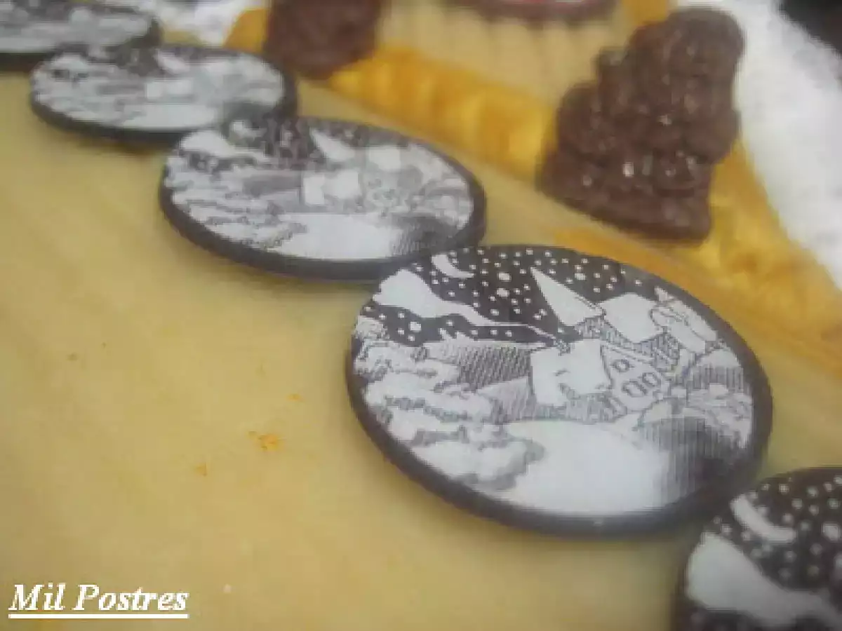 Mi propio desafío. Tronco de Navidad con crema de naranja y mazapán - foto 3