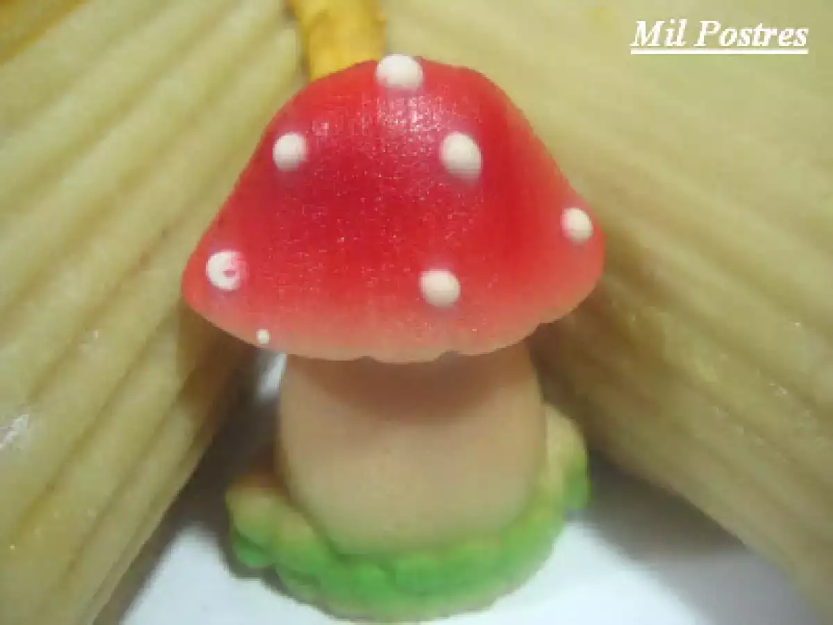 Mi propio desafío. Tronco de Navidad con crema de naranja y mazapán - foto 6