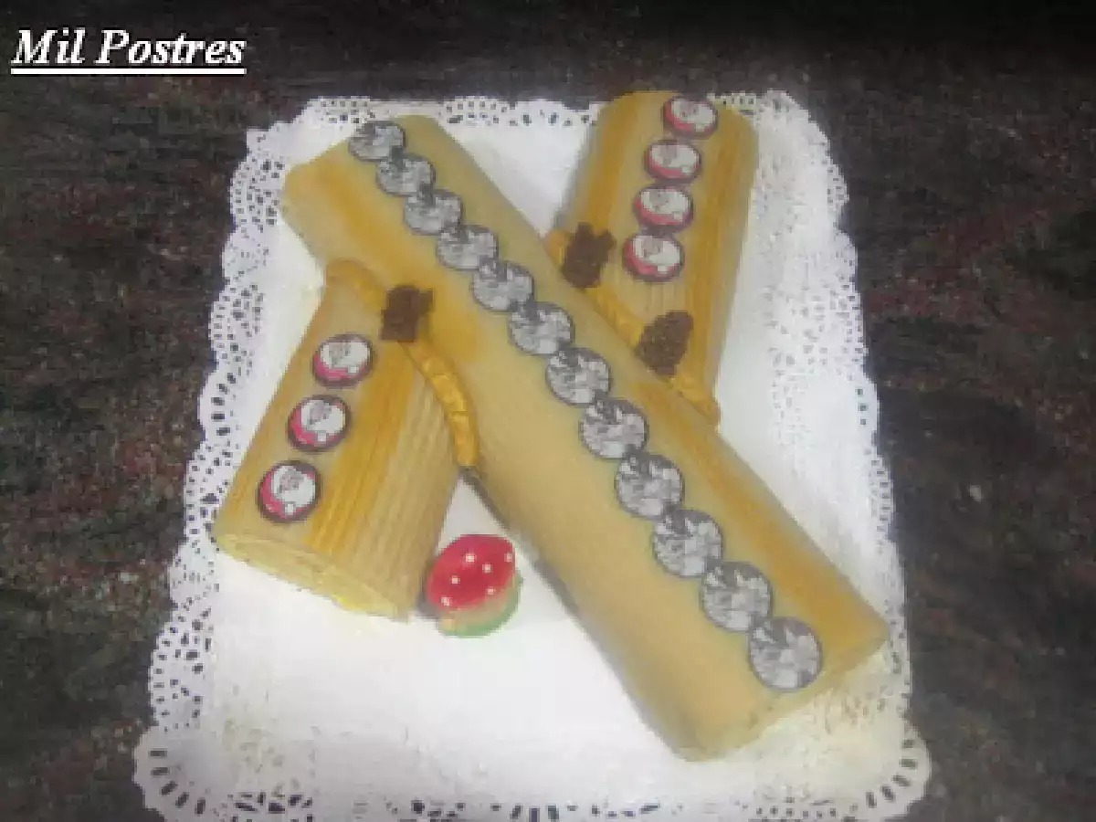 Mi propio desafío. Tronco de Navidad con crema de naranja y mazapán - foto 7