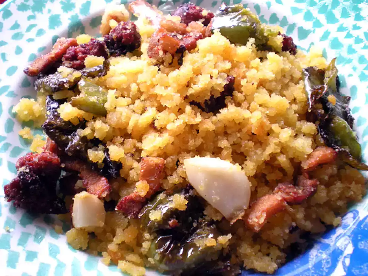 Migas de sémola. Paso a paso.