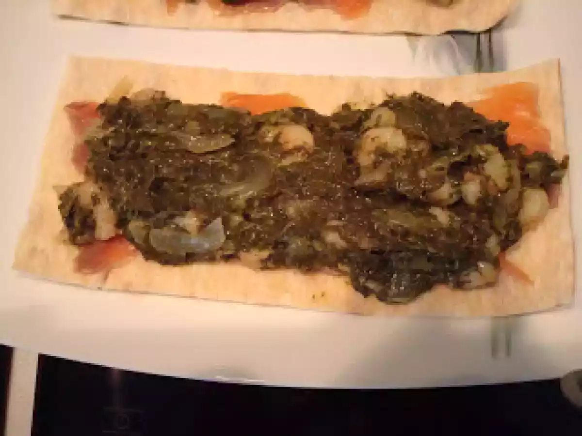 Mil y 1 forma de preparar acelgas...Rollitos de acelgas con gambas y salmón.. - foto 7