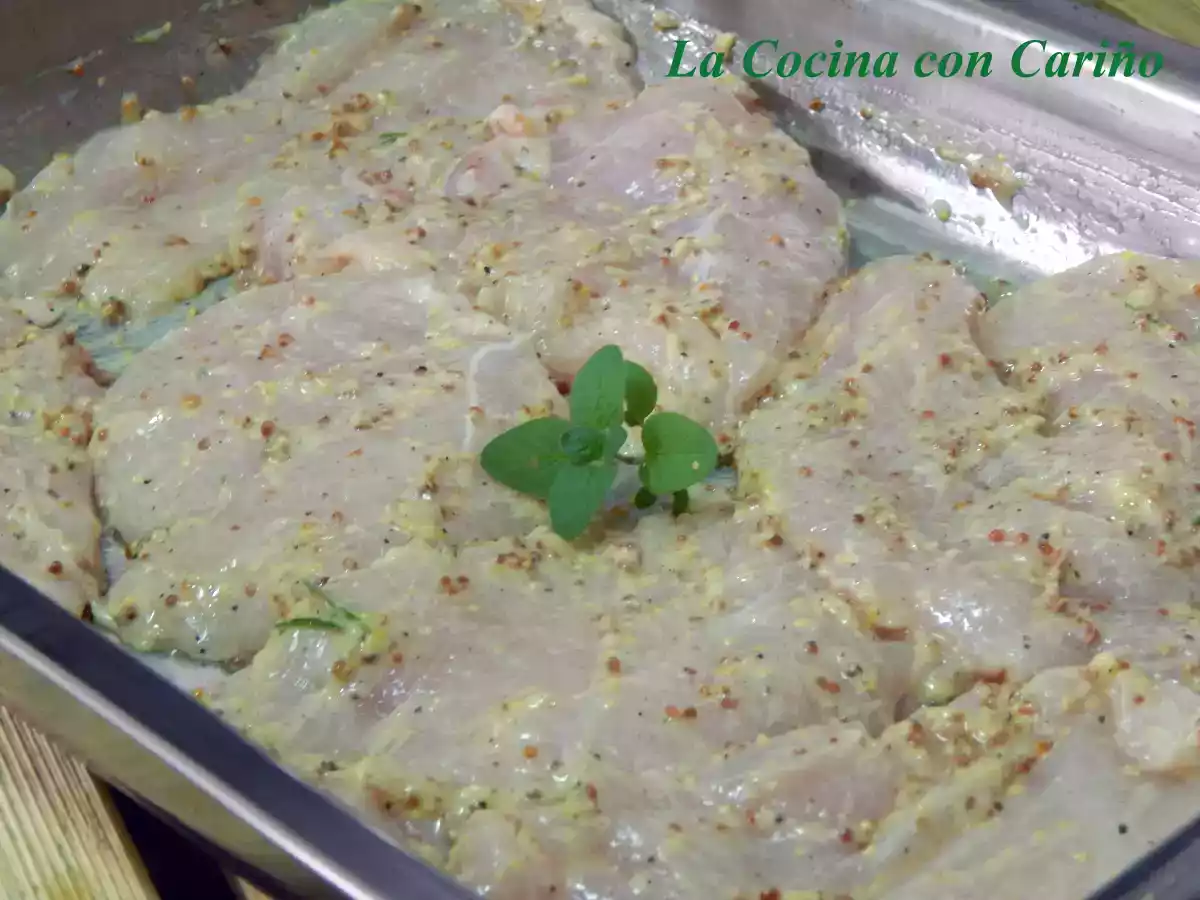 Milanesa de pollo a la mostaza y romero - foto 2