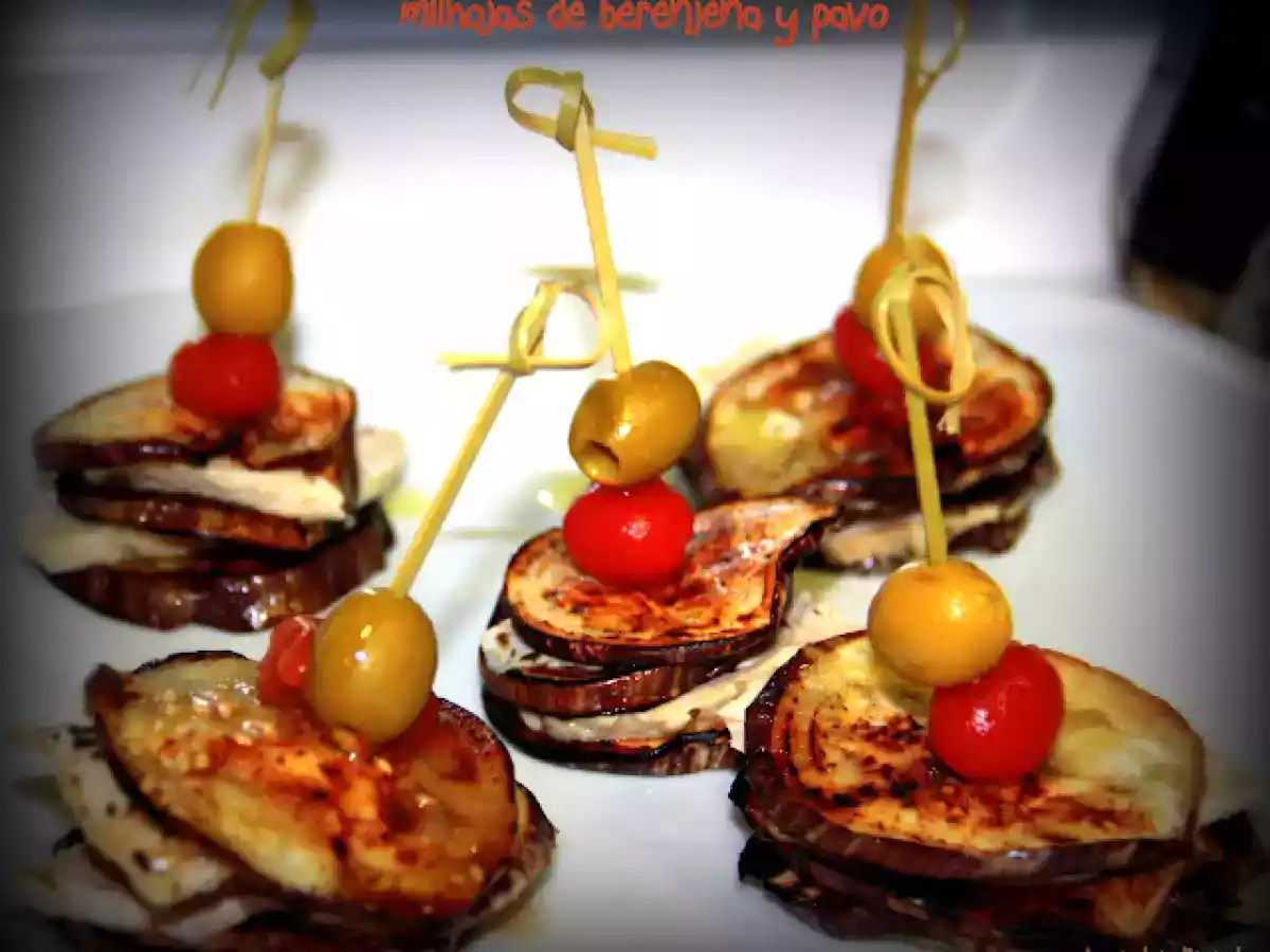 MILHOJAS DE BERENJENA Y PAVO