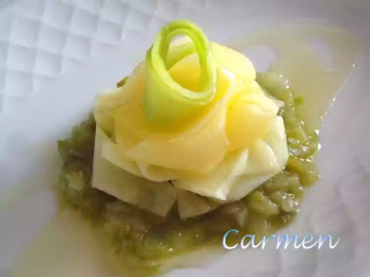 Milhojas de calabaza y calabacín