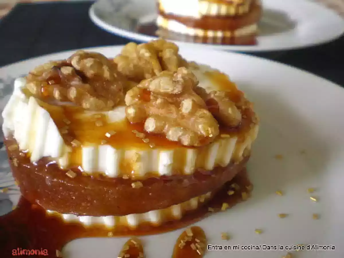 Milhojas de membrillo y queso de Burgos - foto 3