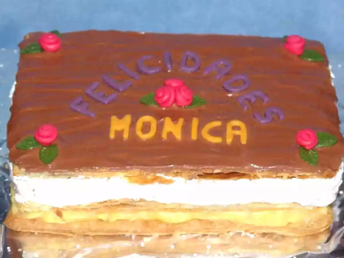 Milhojas de merengue italiano y crema pastelera - foto 2