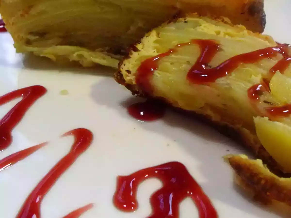 Milhojas de patata con hierbas provenzales