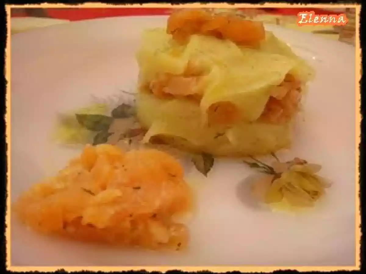 Milhojas de patata y salmón - foto 4