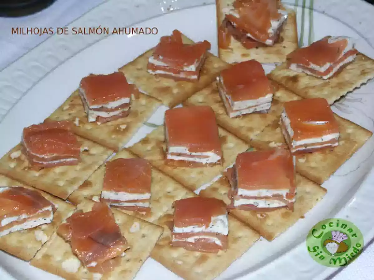 MILHOJAS DE SALMÓN AHUMADO