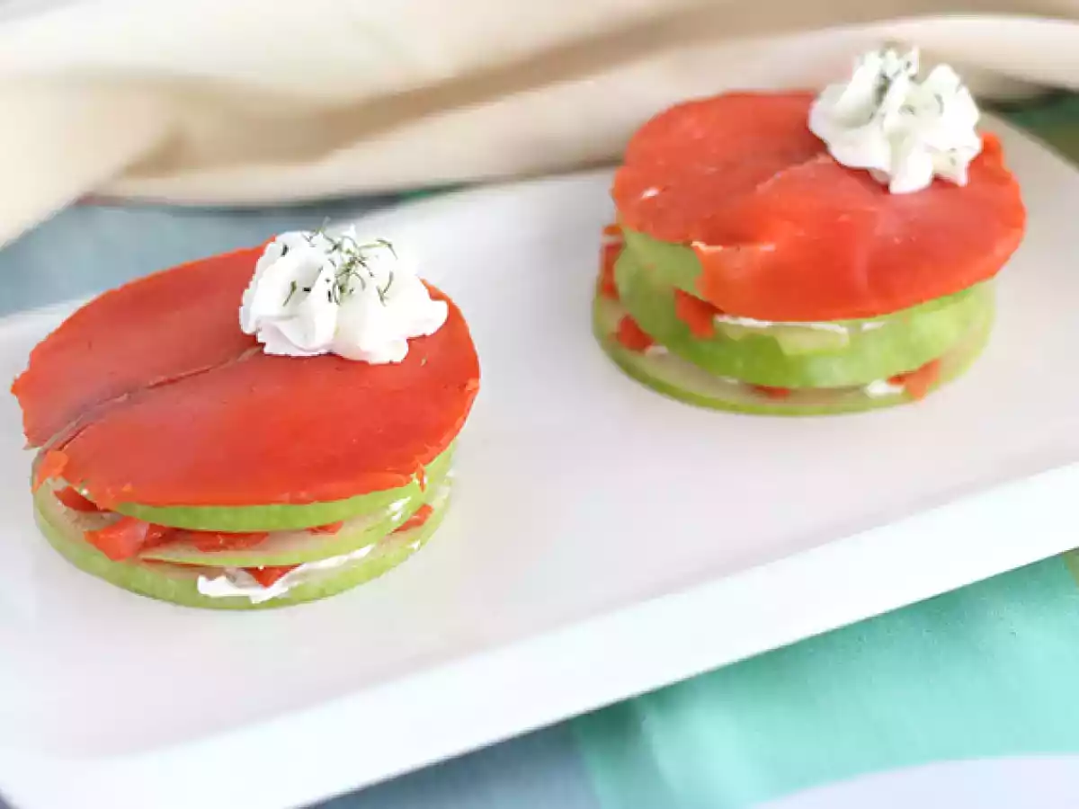 Milhojas de salmón y manzana - foto 2