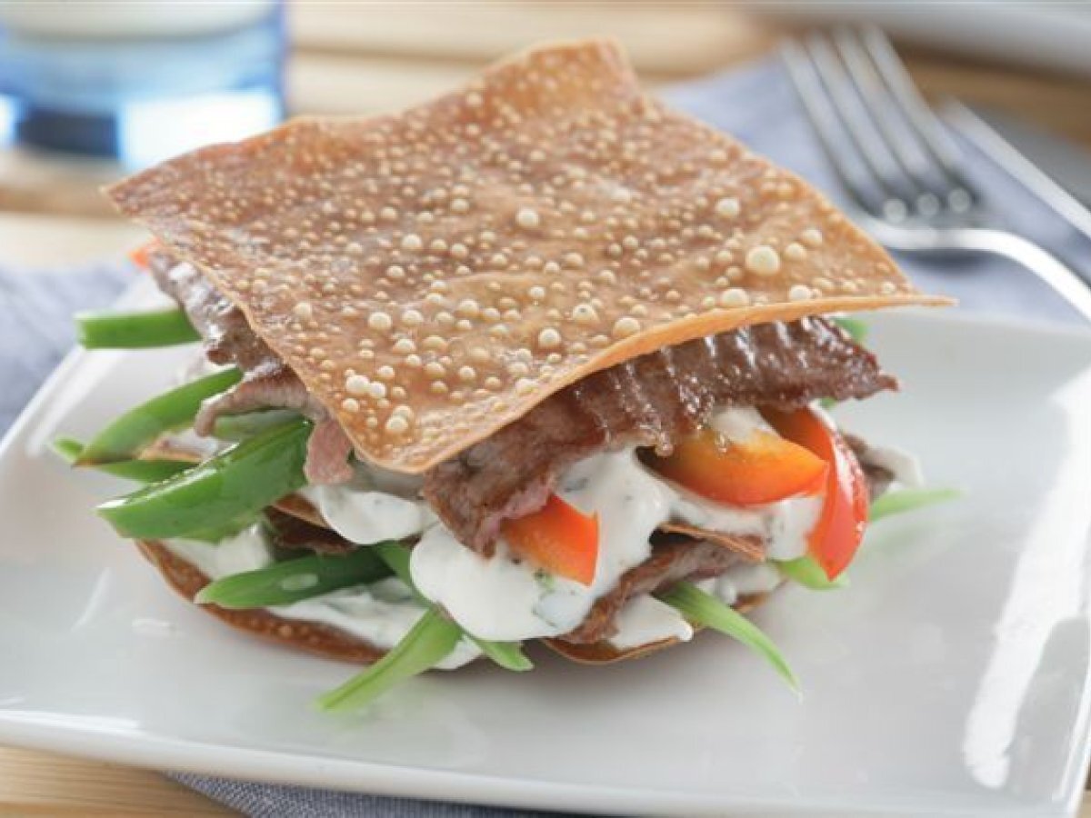 Milhojas de solomillo