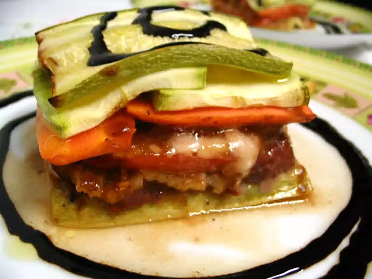 MILHOJAS DE VERDURAS Y CARPACCIO DE TERNERA - foto 2