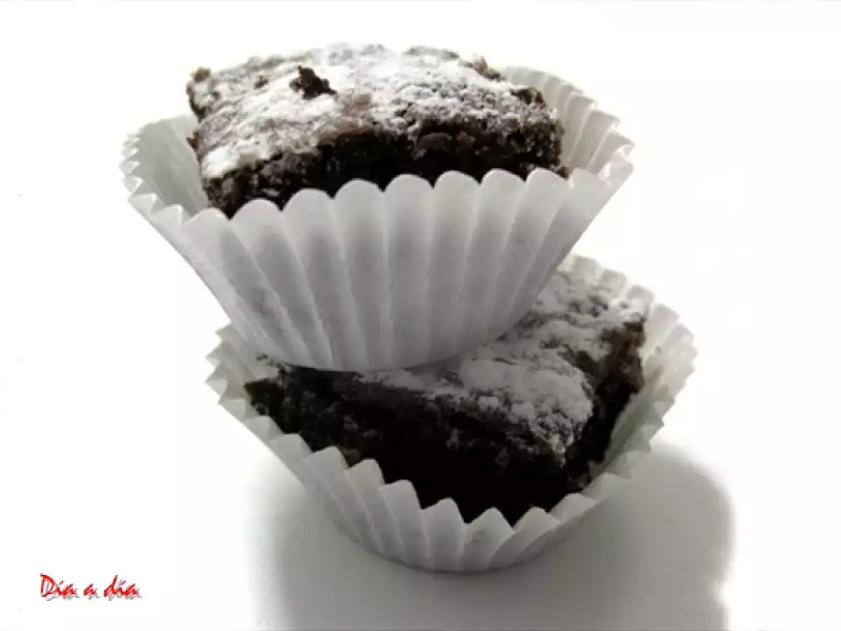 Mini Brownies con Nueces